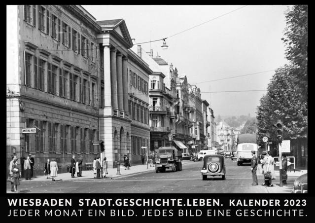 Wiesbaden-Wand-Kalender 2023 mit historischen s/w-Fotografien I Mein Lieblingskalender